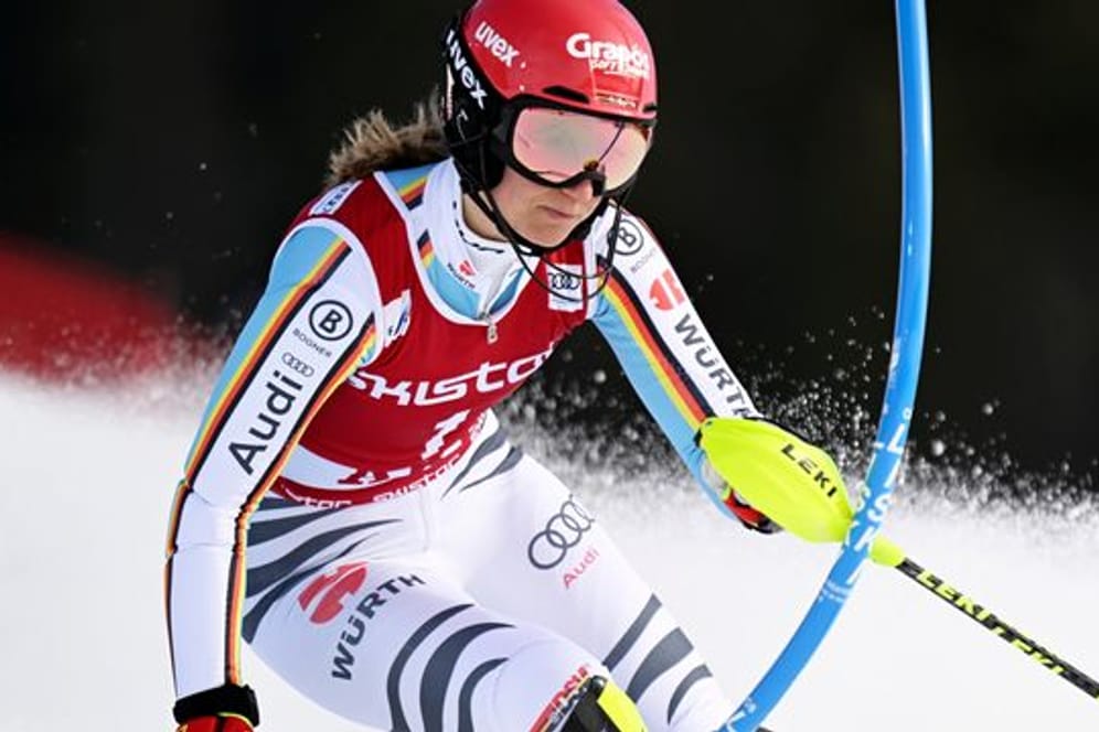 Die deutsche Slalom-Spezialistin Lena Dürr belegte mit dem Mixed-Team Platz drei.