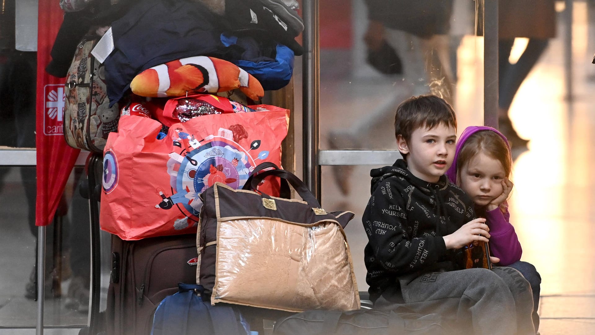 Geflüchtete aus der Ukraine am Hauptbahnhof München (Symbolbild): Rund 60.000 Flüchtlinge sind bereits in Bayern. Ein Drittel davon wird wohl bleiben.