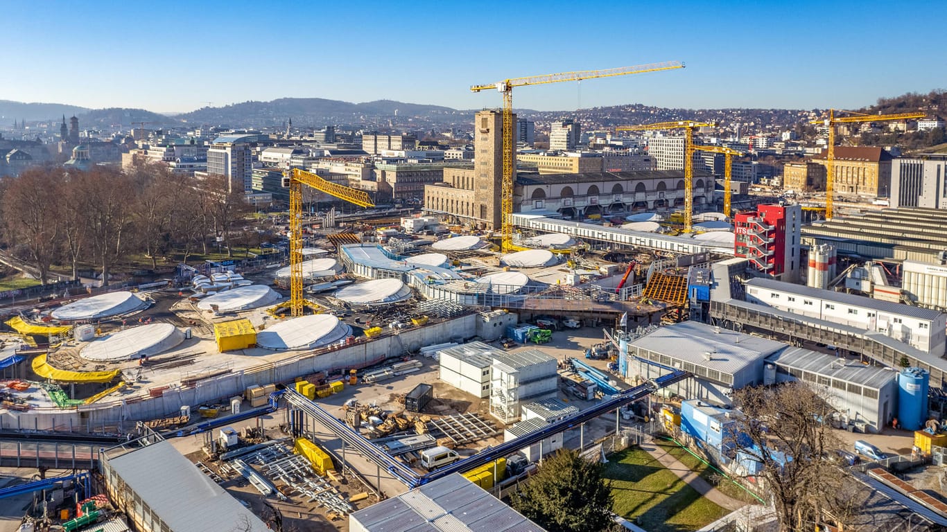 Die Baustelle von Stuttgart 21 (Archivbild): Das Großprojekt wird immer teurer.