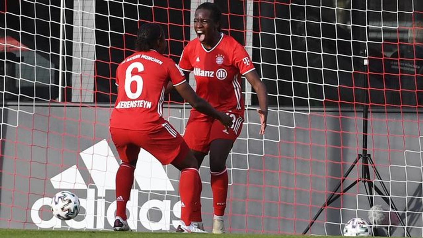 Traf bei Sieg der Bayern-Frauen gegen Frankfurt: Viviane Asseyi.