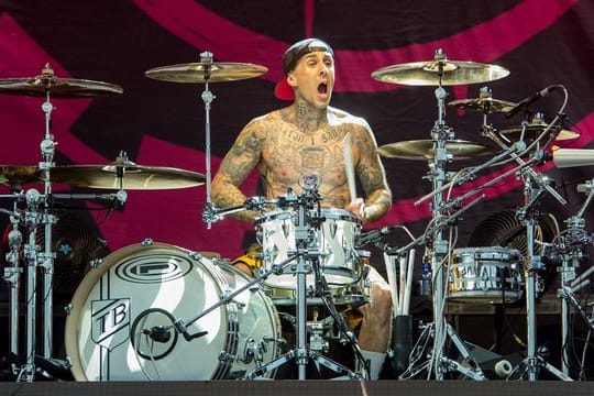 Travis Barker beim Hurricane-Musikfestival 2017.