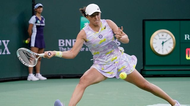 Iga Swiatek hat das Endspiel in Indian Wells erreicht.