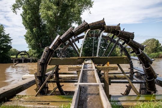 Wasserschöpfrad an der Regnitz