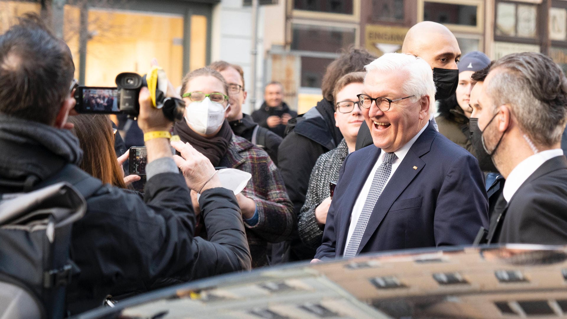 Schön, dass ich hier sein kann: Bundespräsident Frank-Walter Steinmeier in Altenburg.