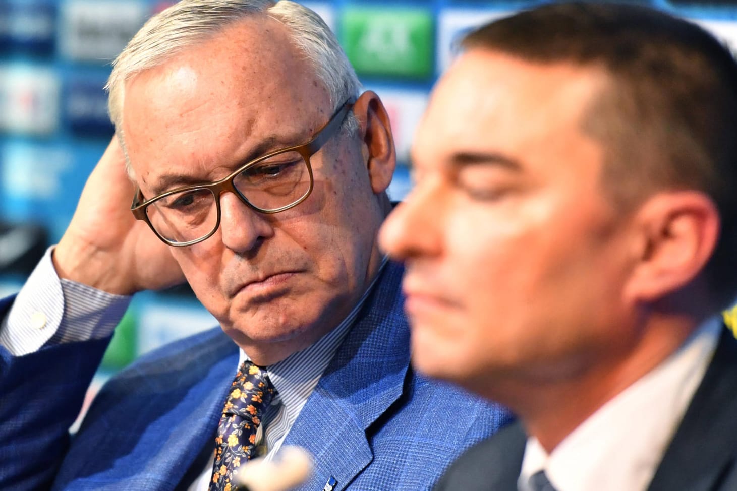 Werner Gegenbauer (l.) neben Lars Windhorst Anfang 2020: Die Hertha-Führung ist zerstritten.