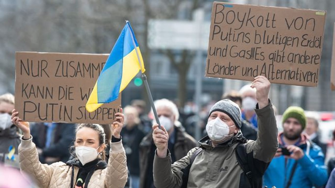 Demonstration gegen Krieg in der Ukraine
