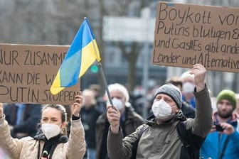 Demonstration gegen Krieg in der Ukraine