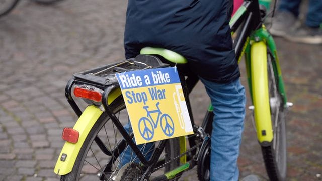 Fahrraddemonstration in Köln