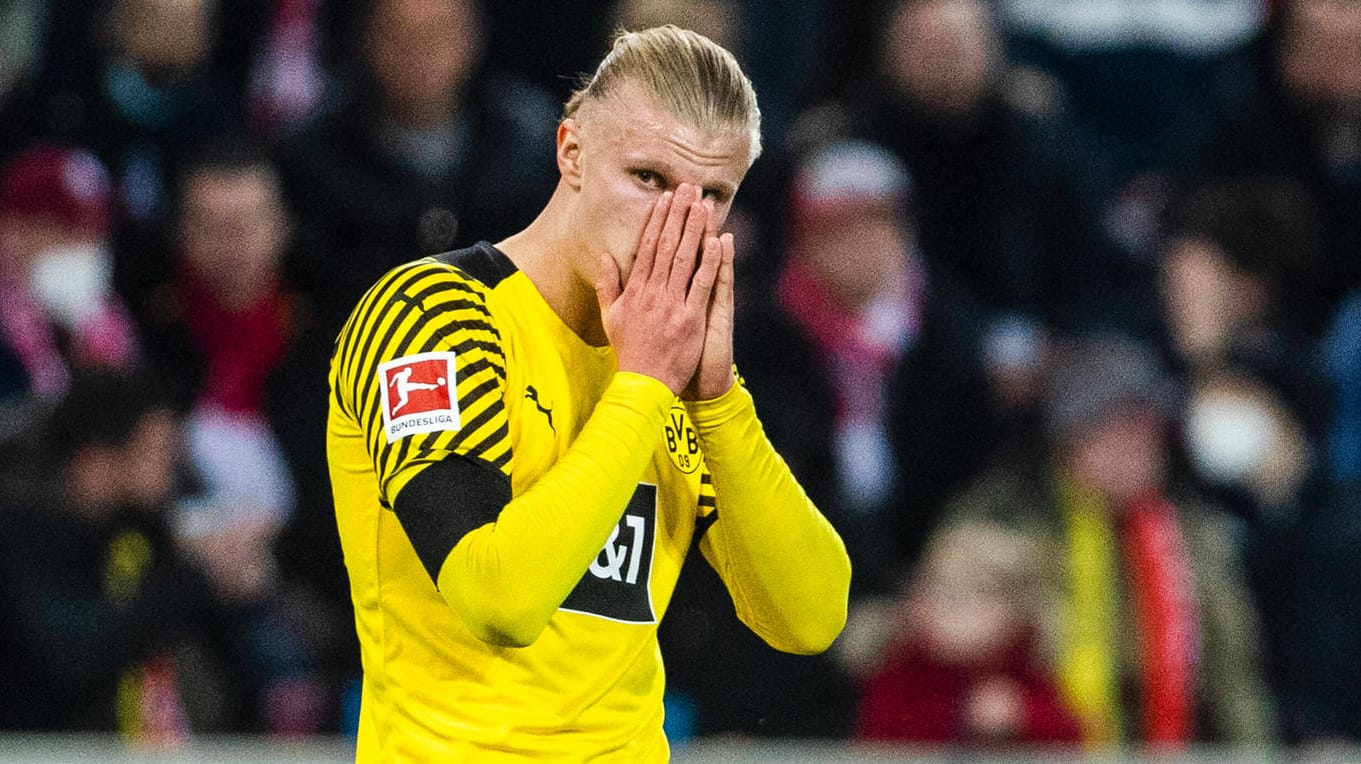 Erling Haaland: Die Titelchancen des Norwegers beim BVB werden immer geringer.