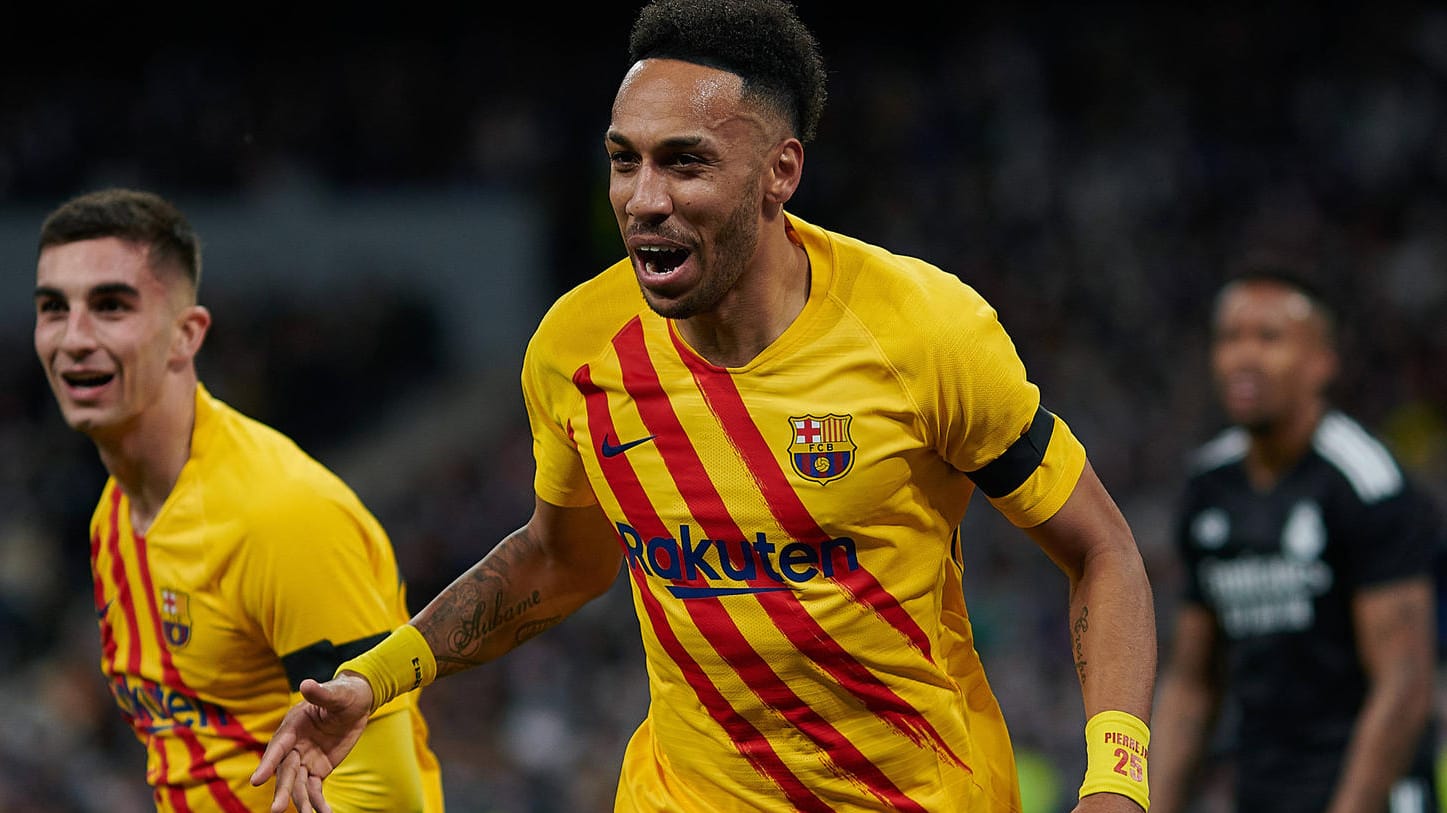 Pierre-Emerick Aubameyang: Er spielt seit Januar für den FC Barcelona, hat in sieben Spielen sieben Tore erzielt.