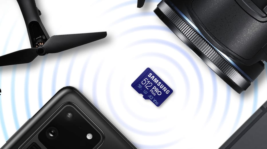 Amazon-Angebot: Die microSD Pro Plus von Samsung mit 512 Gigabyte Speicherplatz ist heute zum neuen Rekordpreis erhältlich.