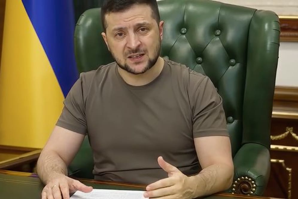 Wolodymyr Selenskyj ruft die Deutschen zu einem Boykott von russischem Gas auf.