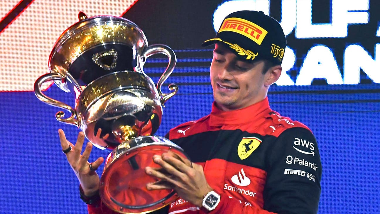 Charles Leclerc: Der Ferrari-Fahrer holte den Sieg in Bahrain.