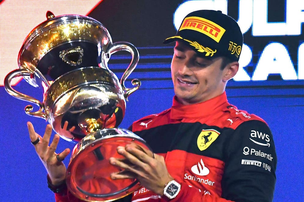 Charles Leclerc: Der Ferrari-Fahrer holte den Sieg in Bahrain.