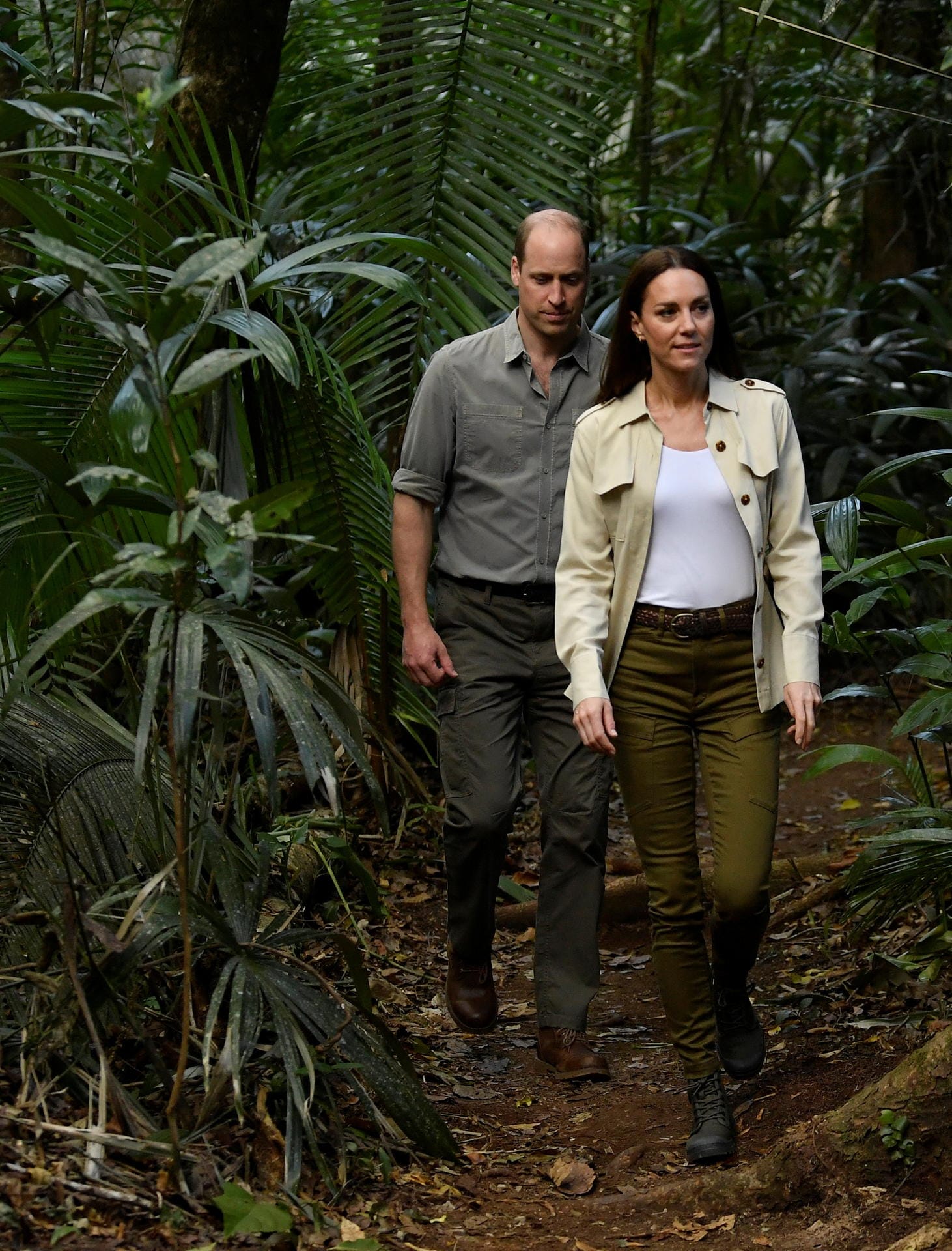 Tag drei der Reise in die Karibik: William und Kate besuchen die Dschungeltrainingsanlage der British Army Training Support Unit (BATSUB) in Chiquibul, Belize.