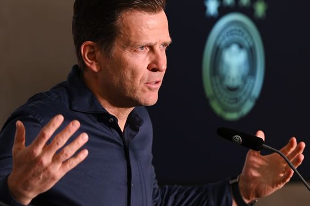 Hat mit dem DFB-Team ambitionierte Ziele für die WM in Katar: Oliver Bierhoff.