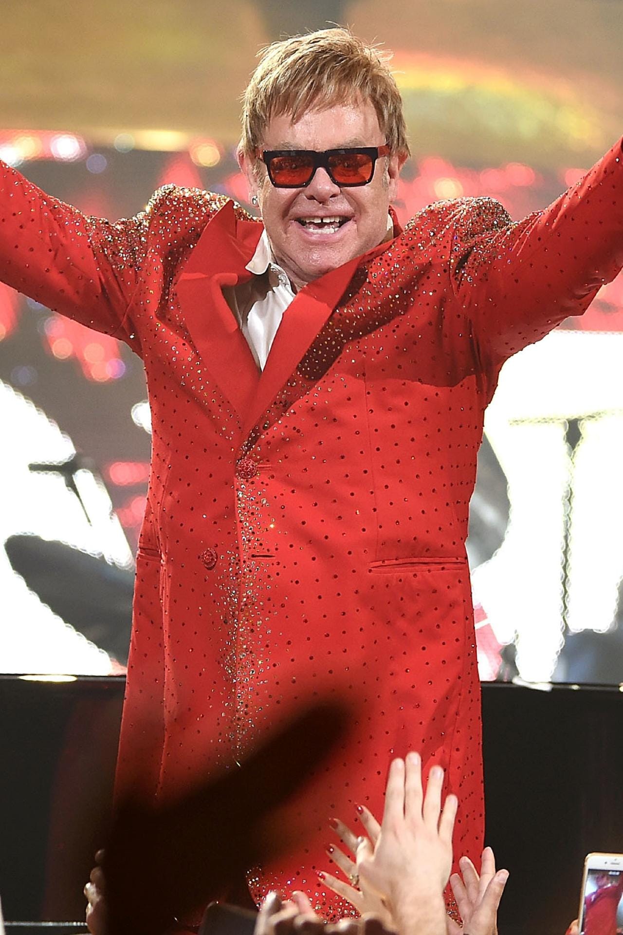 Elton John: 2014 bei einer Performance in New York