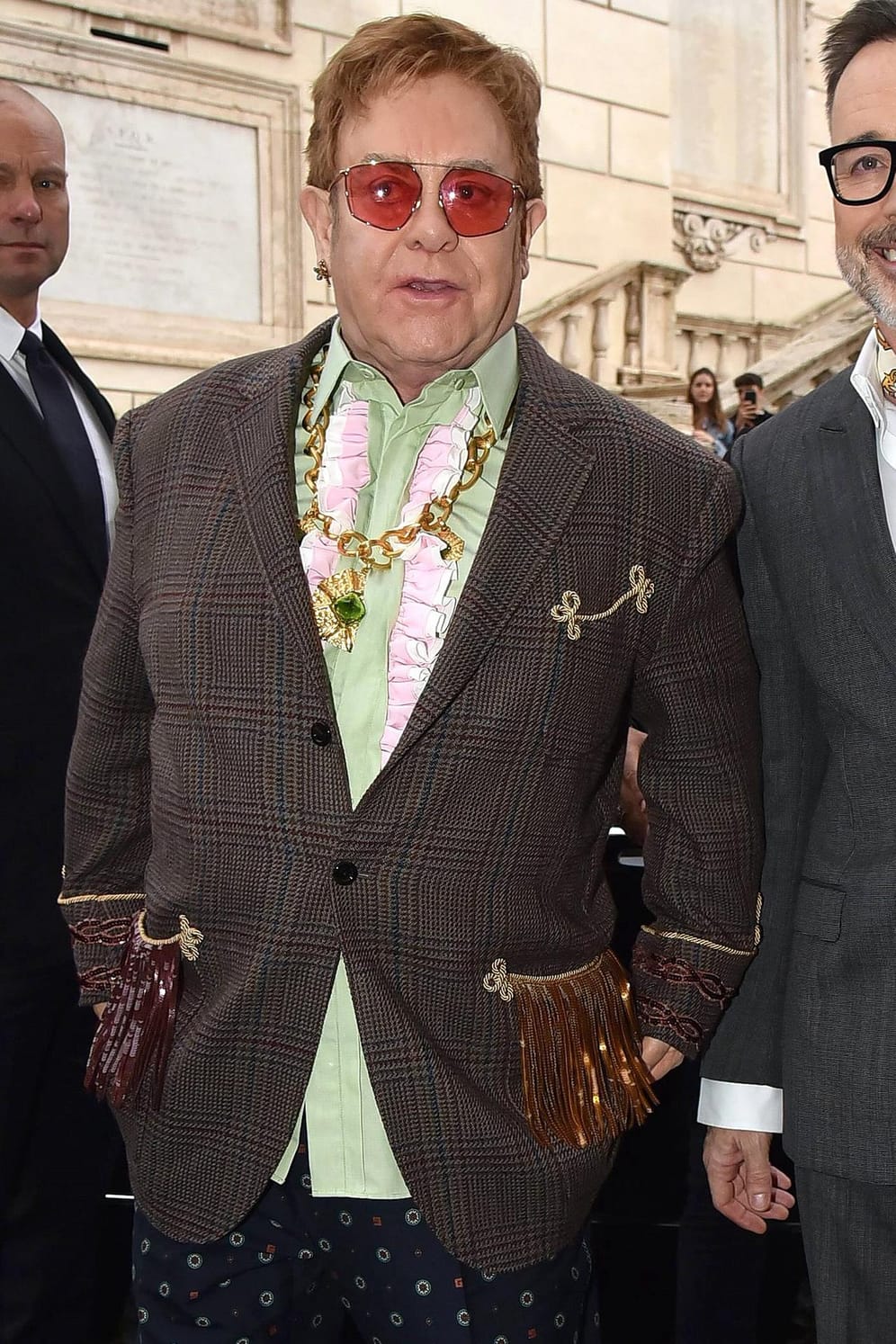 Elton John: 2019 auf der Gucci Parade in Rom