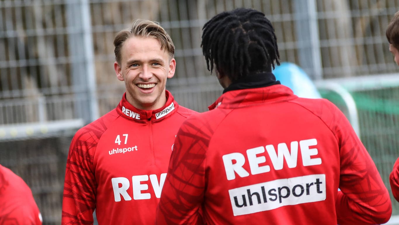 Hatte auch beim FC-Spiel am Sonntag gut lachen: Mathias Olesen. Der Youngster feierte gegen Borussia Dortmund sein Bundesliga-Debüt.