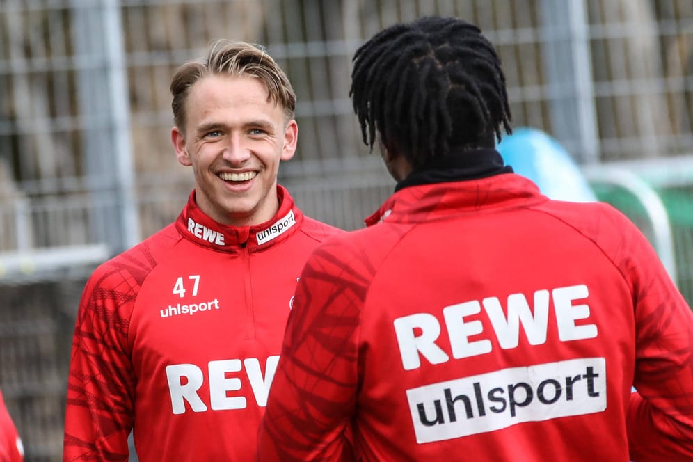 Hatte auch beim FC-Spiel am Sonntag gut lachen: Mathias Olesen. Der Youngster feierte gegen Borussia Dortmund sein Bundesliga-Debüt.