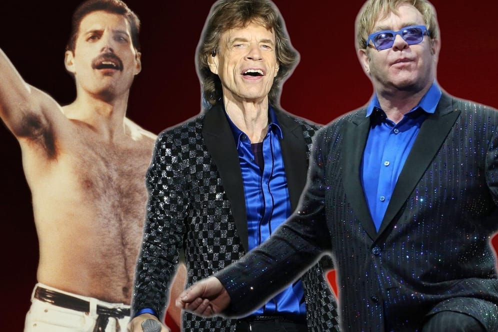 Freddie Mercury, Mick Jagger und Elton John: Welcher Musiker ist Ihrer Meinung nach der größte Sänger aller Zeiten?