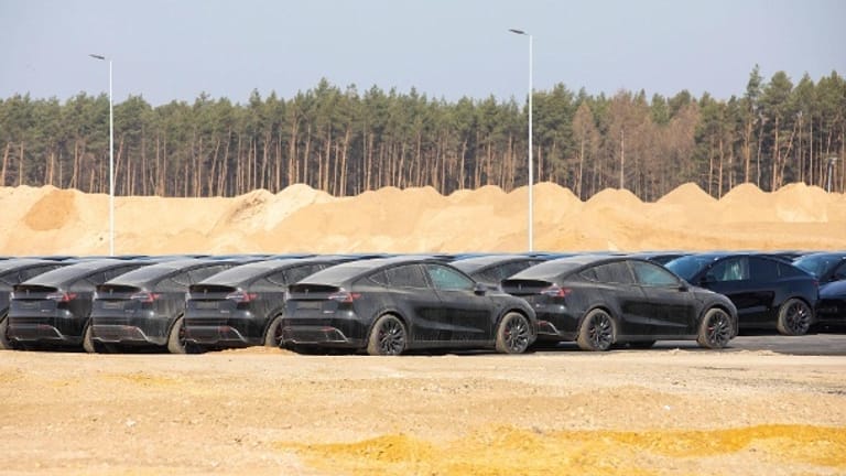 In Grünheide sollen jedes Jahr 500.000 Tesla-Modelle zusammengeschraubt werden.