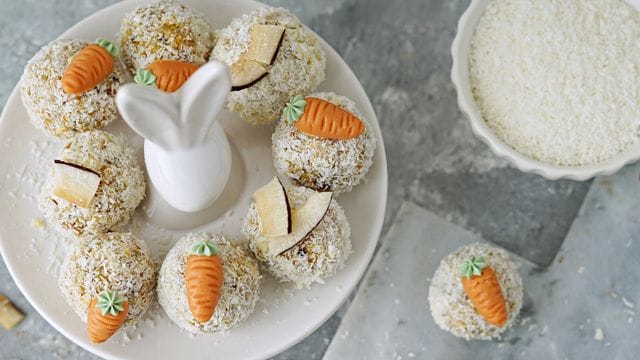 Nascherei: Die Karottenkuchen im Mini-Format bereichern jede Oster-Tafel.