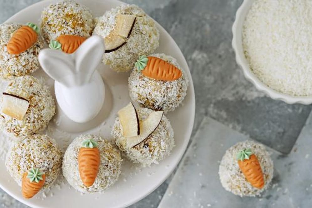 Nascherei: Die Karottenkuchen im Mini-Format bereichern jede Oster-Tafel.