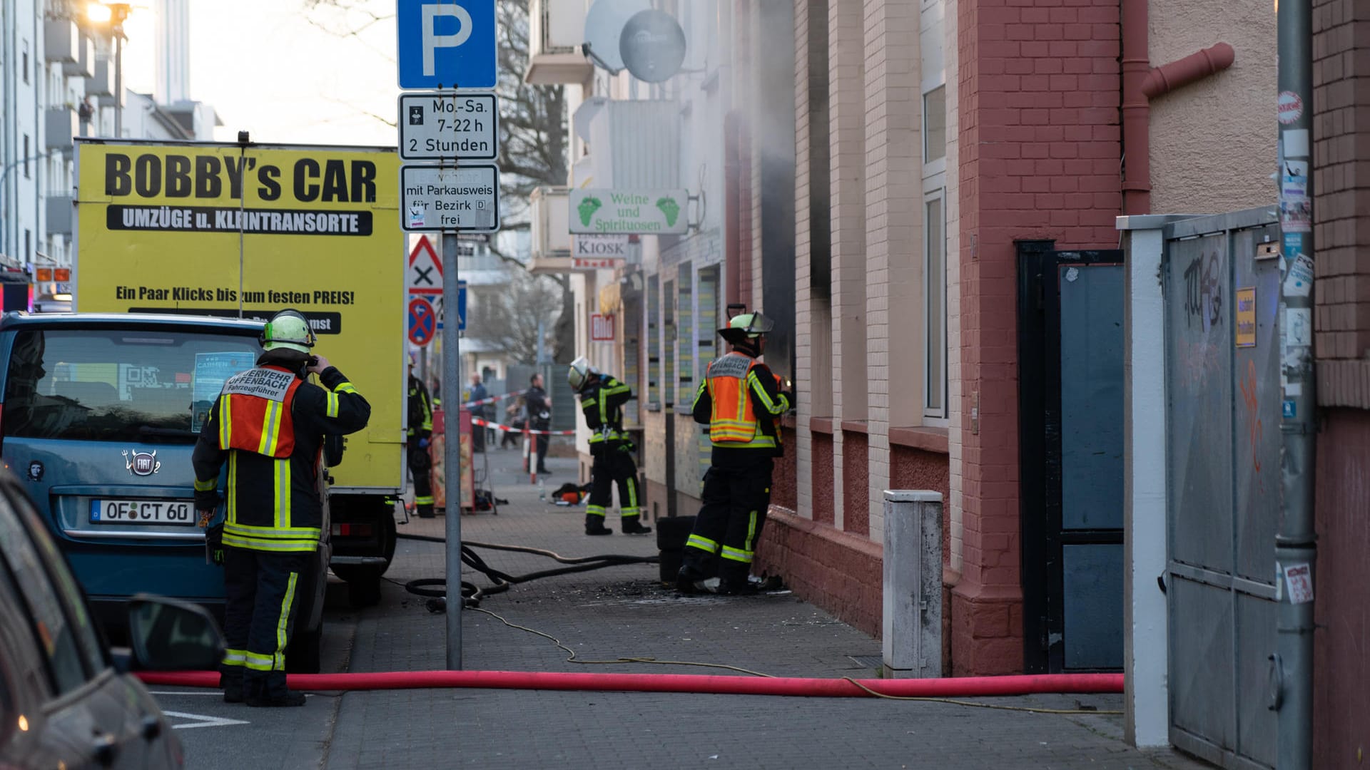 Brand in Offenbach: Es kam zu einer starken Rauchentwicklung.