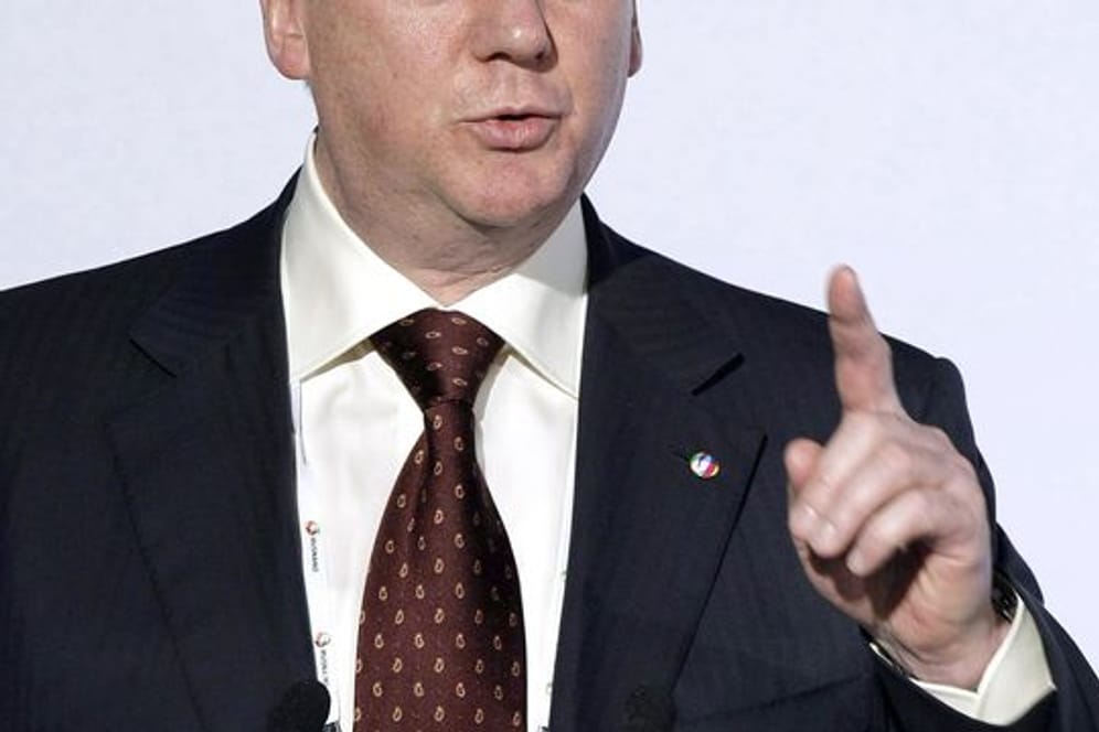 Anatoli Tschubais, damaliger Leiter der staatlichen russischen Beteiligungsgesellschaft Rusnano, während eines Nanotechnologie-Forums in Moskau.