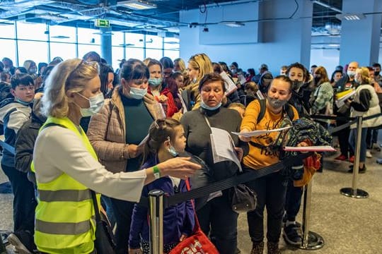 Ukraine-Konflikt - Flüchtlinge in Polen