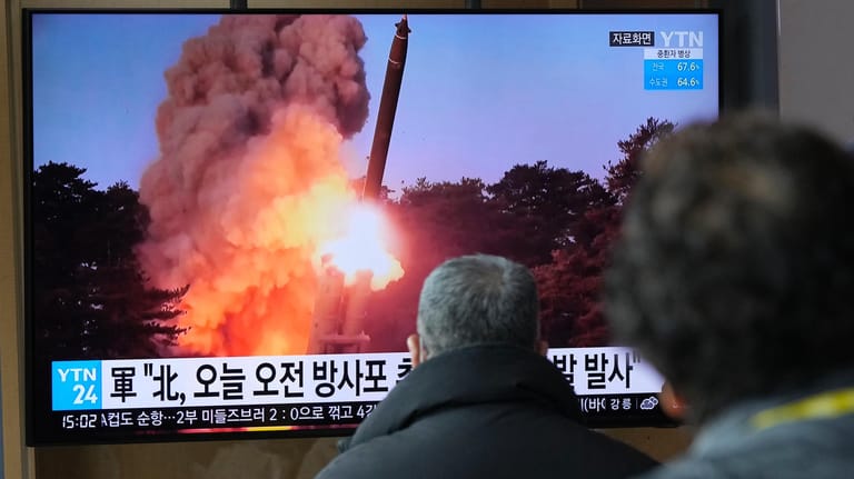 Nachrichtensendung in Südkorea: Immer öfter wird über Raketenstarts in Nordkorea berichtet.