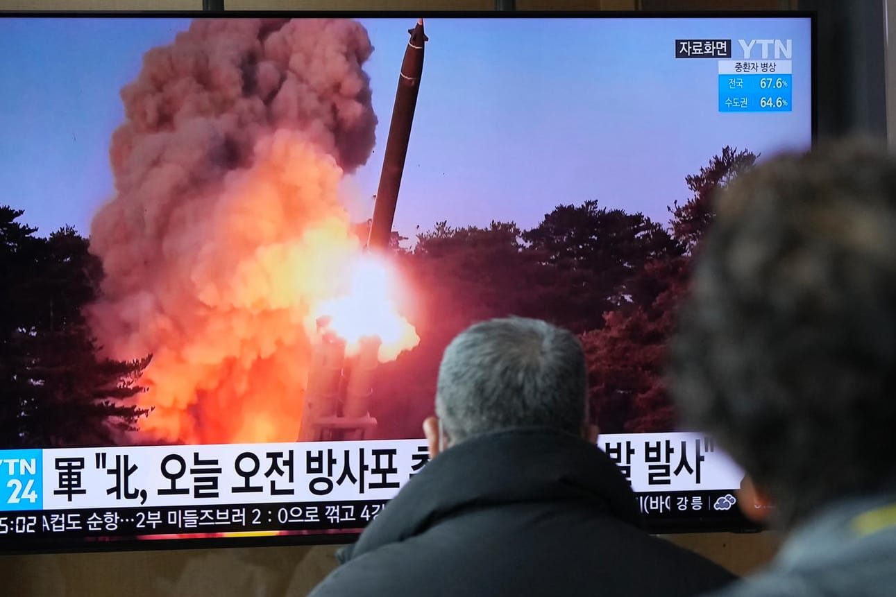 Nachrichtensendung in Südkorea: Immer öfter wird über Raketenstarts in Nordkorea berichtet.