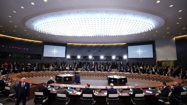 Nato-Sondergipfel im Hauptquartier in Brüssel.