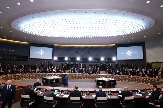 Nato-Sondergipfel im Hauptquartier in Brüssel.