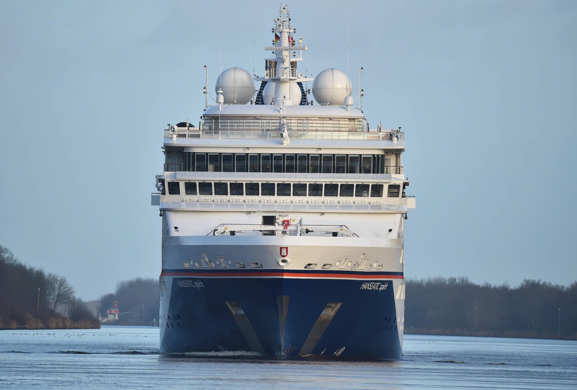 Auch Schiffe der Hanseatic-Flotte gehören zu den Dauergästen in Hamburg. Die Schiffe der Expeditionsklasse halten ganze 17 Mal im Hamburger Hafen.
