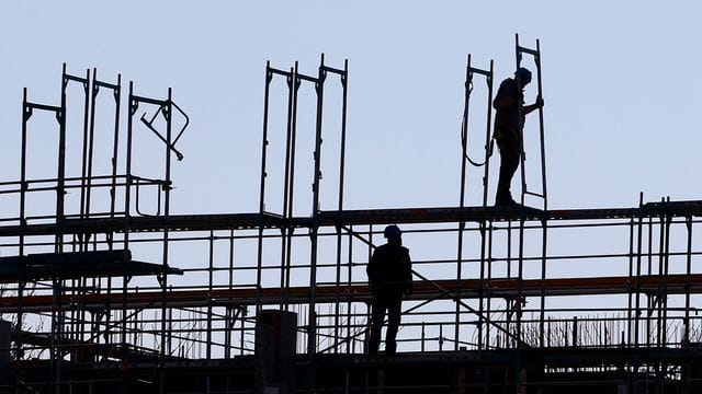 Handwerker auf Baustelle