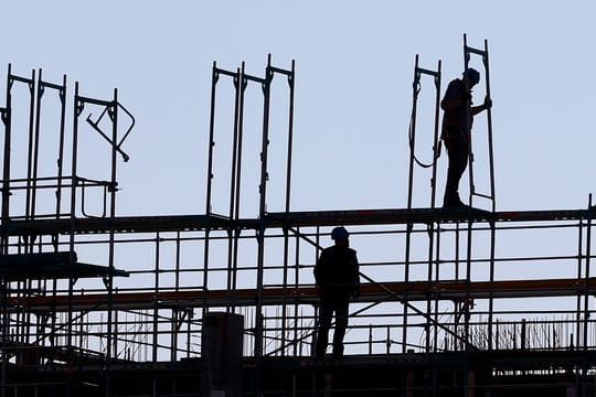 Handwerker auf Baustelle