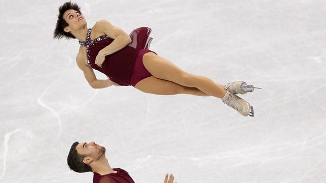 Das kanadische Duo Meagan Duhamel und Eric Radford in Aktion.