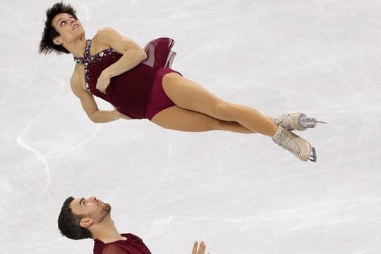 Das kanadische Duo Meagan Duhamel und Eric Radford in Aktion.