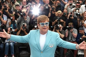 Elton John stellt den Film "Rocketman" in Cannes vor.