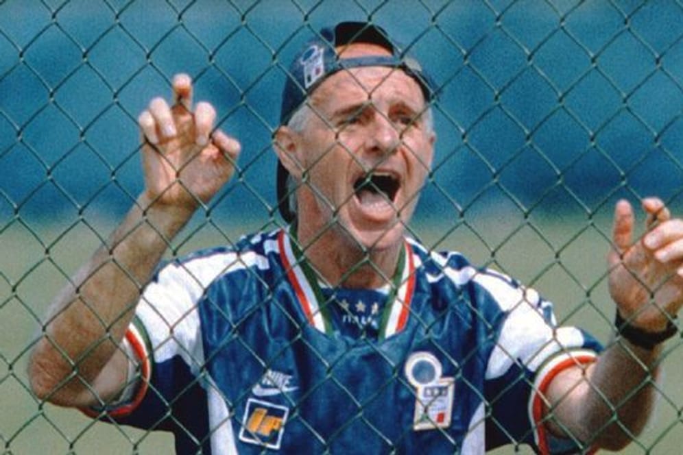Trainer Arrigo Sacchi führte die Squadra Azzurra 1994 ins WM-Finale.