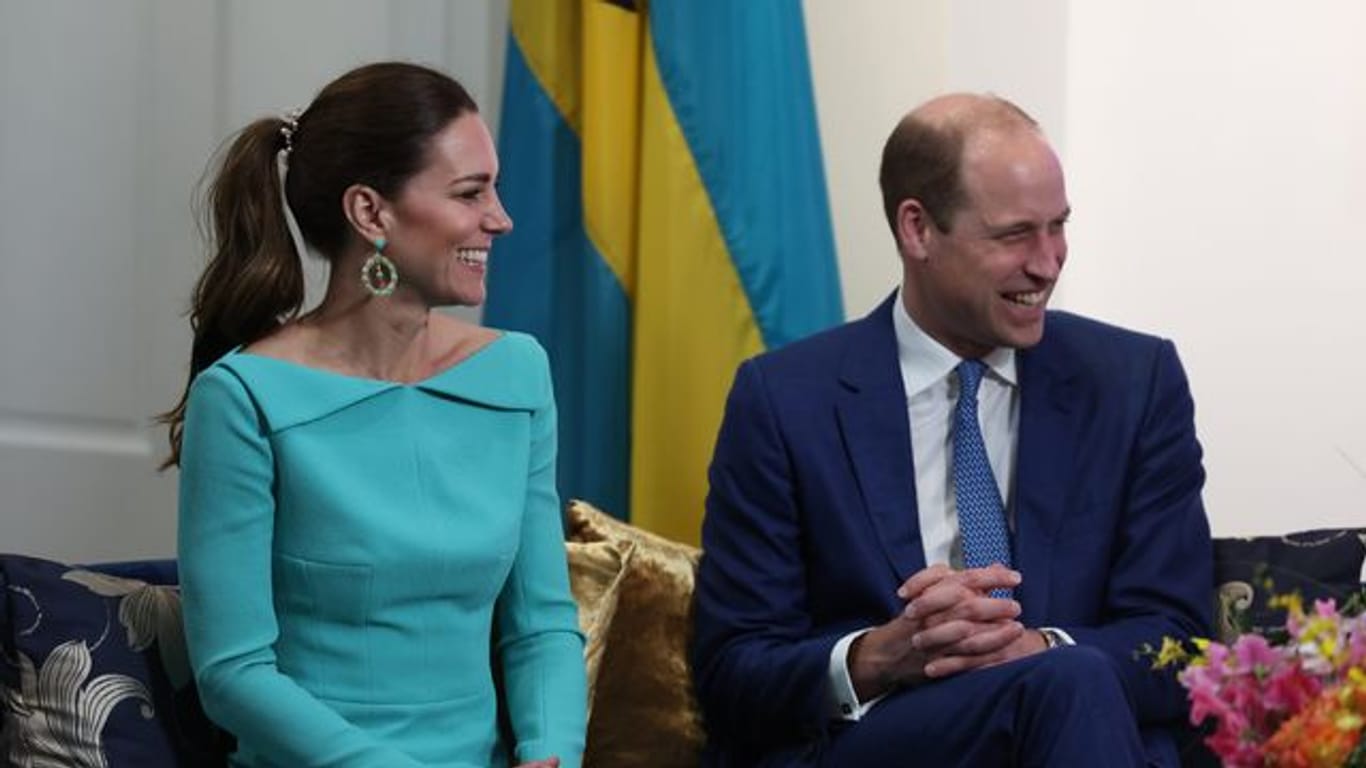 Prinz William und Herzogin Kate bei einem privaten Treffen mit dem Premierminister der Bahamas.