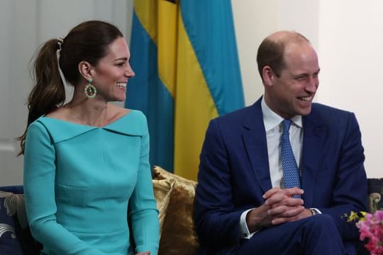 Prinz William und Herzogin Kate bei einem privaten Treffen mit dem Premierminister der Bahamas.