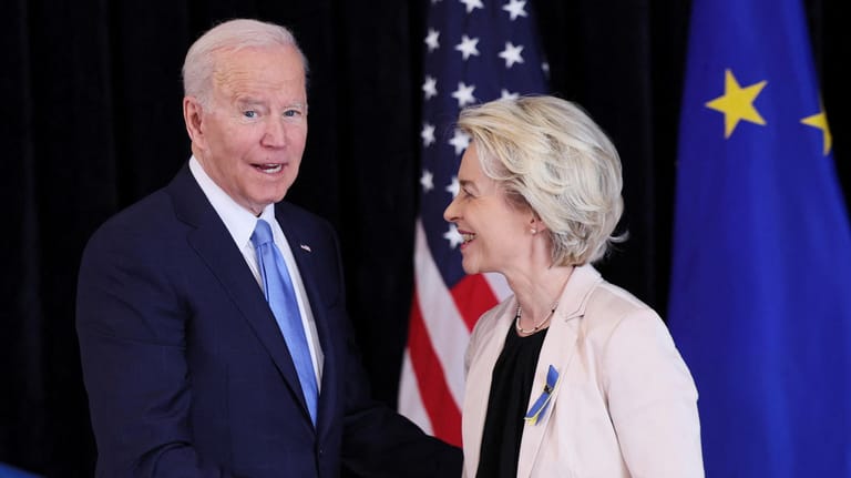 Ursula von der Leyen und Joe Biden: Für Treffen der Nato, G7 und EU war der US-Präsident nach Brüssel gereist.