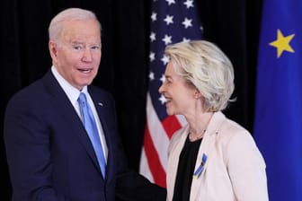 Ursula von der Leyen und Joe Biden: Für Treffen der Nato, G7 und EU war der US-Präsident nach Brüssel gereist.