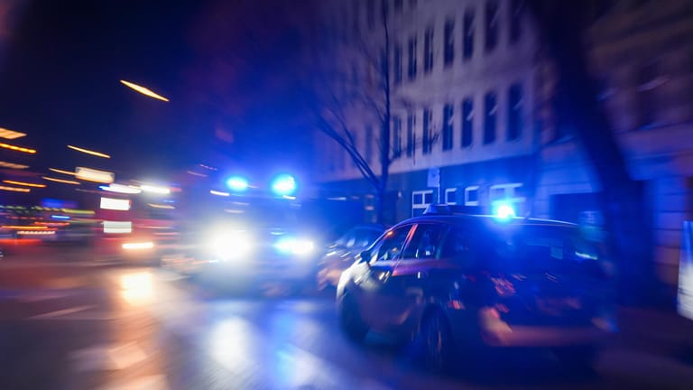Polizeifahrzeuge und Krankenwagen in Berlin (Symbolbild): Ein Mann ist nach einer Schlägerei schwer verletzt worden.