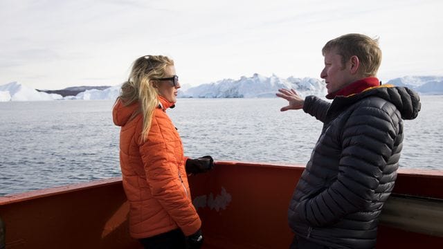 Ellie Goulding besucht den Helheim-Gletscher auf Grönland. Ellie Goulding besucht den Helheim-Gletscher auf Grönland.