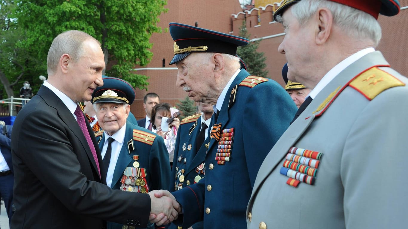 Wladimir Putin am 9. Mai 2016: Der russische Präsident ehrt traditionell die Veteranen.