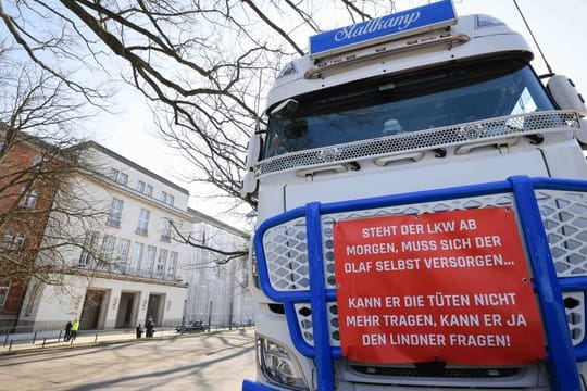 LKW-Demonstration in Kiel